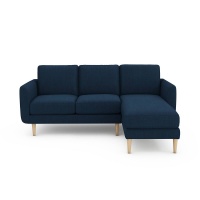 Диван Угловой Jimi левый угол синий LA REDOUTE INTERIEURS  фото, kupilegko.ru